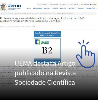 UEMA destaca Artigo publicado na Revista Sociedade Científica